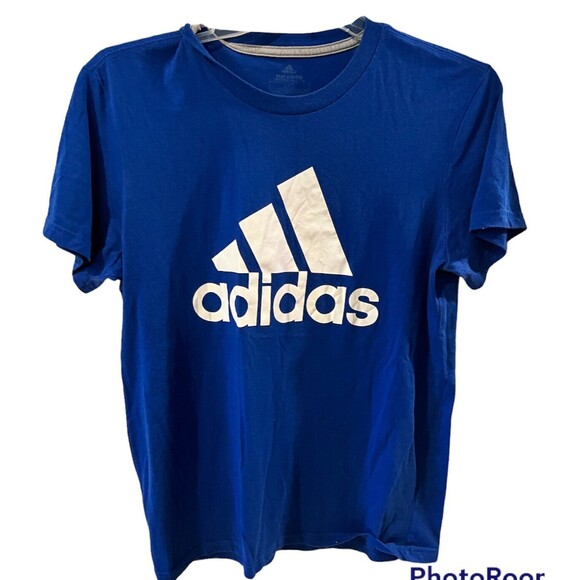 Adidas The Go To Shirt Mens Sz L Performance Badge of Sport Logo Tee Climalite - Picture 1 of 6